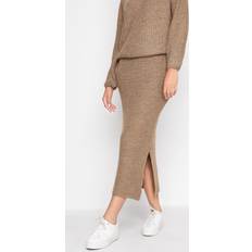 LTS Tall Midi Knitted Skirt Brown 14-16