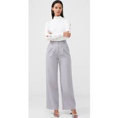 French Connection Bukser French Connection Echo Crepe Trousers Alloy Grey