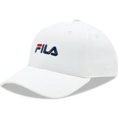 Fila Dame Hovedbeklædning Fila Unisex Brasov Panel with linear Logo-Strap Back Baseballkappe, Bright White