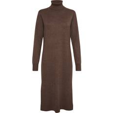 44 - Polyamid Kjoler Saint Tropez Kjole MilaSZ Roll Neck Long Dress Brun