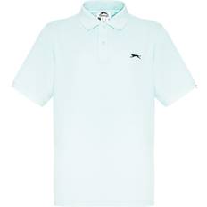 Slazenger Blå T-shirts & Toppe Slazenger Plain Polo Shirt Mens