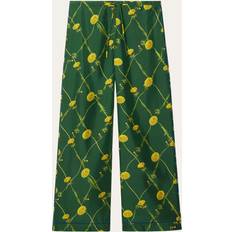 Burberry Silke Bukser Burberry Dandelion Silk Pyjama Trousers