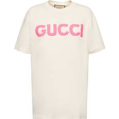 Gucci Dame Overdele Gucci Oversized Cotton Jersey T-shirt Sunlight
