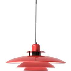 Belid LED-belysning Loftlamper Belid Primus Glossy Red/Matte Black Pendel 43cm