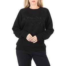 Marc Jacobs Dame Tøj Marc Jacobs Ladies Black Rhinestone Logo Sweatshirt