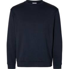 Blå - Herre - Viskose Sweatere Selected Langærmet Sweatshirt Blå