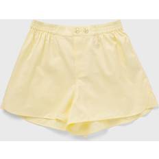 Bomuld - Dame - Gul Nattøj Hay Outline Pyjama shorts Soft Yellow S/M