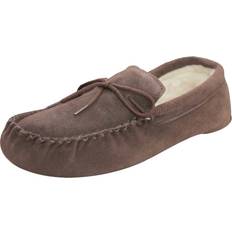 40 ½ - Unisex Lave sko Eastern Counties Leather Wool-blend Soft Sole Moccasins Chocolate