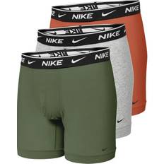 Nike Grøn - Herre Underbukser Nike Everyday Stretch Brief Boxer Shorts 3 Pack Men - Multicoloured