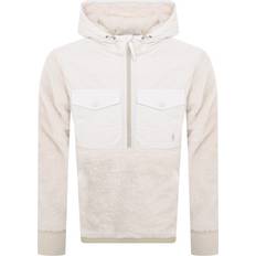 Polo Ralph Lauren Hoodies - Unisex Sweatere Polo Ralph Lauren Curly Sherpa/Nylon Half Zip Hoodie Cream Multi