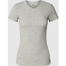 Polo Ralph Lauren Dame - Grå T-shirts Polo Ralph Lauren Women Slim Fit T-Shirt Grey * Kampagne *