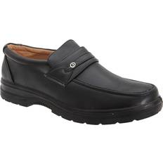 45 - Dame - Imiteret læder Lave sko Smart Uns Mens Apron Saddle Casual Shoes 6 UK Black