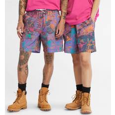 Pink - Unisex Shorts Timberland All Gender Printed Woven Shorts In Print Pink Unisex