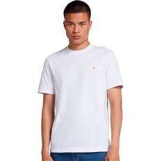 FARAH Herre T-shirts FARAH Mens White Danny Regular T-Shirt