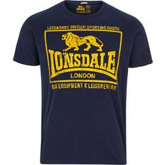 Lonsdale Dame Overdele Lonsdale Hounslow Short Sleeve T-shirt Blue Man