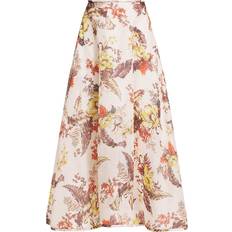 48 - Blomstrede - Silke Nederdele Zimmermann Matchmaker linen and silk maxi skirt multicoloured