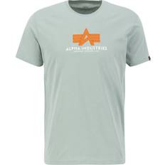 Alpha Industries Grøn - M T-shirts & Toppe Alpha Industries Basic T Rubber T-shirt för män Dusty Green