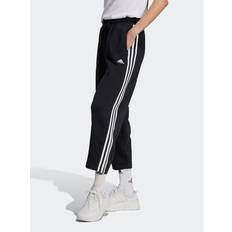 Adidas Bomuld - Dame - Joggingbukser adidas Sportswear Essentials 3-stripes Open Hem Fleece Joggers Black/White, Black/White, Xs, Women Black/White