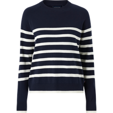 Lexington S Sweatere Lexington Freya Cotton/cashmere Sweater Tröjor Dam Blå