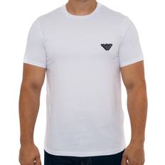 Armani Hvid Overdele Armani XL, White Emporio Lounge Rubber Logo TShirt White
