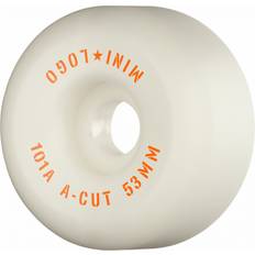 Mini Logo Skateboard Wheels A-cut 53mm 101A White 4-pack str. 53mm