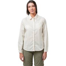 Craghoppers Dame Skjorter Craghoppers NosiDefence 'Kiwi II' Long-Sleeve Shirt Light Beige