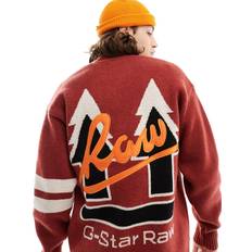 G-Star S Trøjer G-Star Holiday GS Loose Knitted Cardigan Red Men