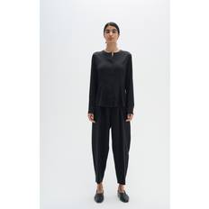 InWear Silke Skjorter InWear Likoiw Shirt Premium 93% Silk Kvinde Skjorter Tight Fit hos Magasin Black