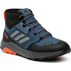 Adidas 41 ⅓ - Unisex Trekkingsko adidas Terrex Trailmaker Mid RAIN.RDY vandresko Wonder Steel Grey Three Impact Orange