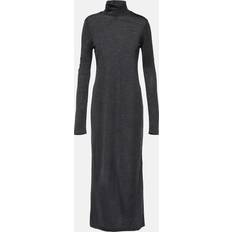 Polo Ralph Lauren Dame - Viskose Tøj Polo Ralph Lauren Wool-blend turtleneck midi dress grey