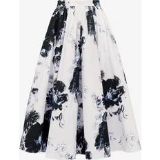Alexander McQueen Nederdele Alexander McQueen Midi skirt floral BLACK