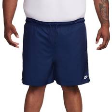 Nike Blå Shorts Nike Club Men's Woven Flow Shorts - Midnight Navy/White