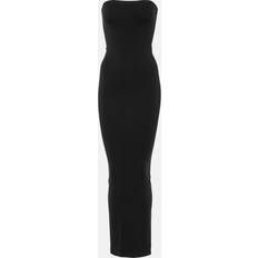 Elastan/Lycra/Spandex - Lange kjoler - Sort Wolford Fatal strapless jersey maxi dress black