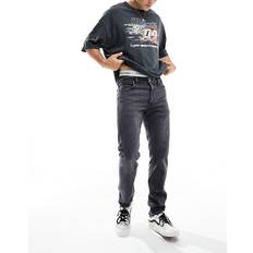 Lee M Bukser & Shorts Lee – Rider – Blekgrå slitna jeans med smal passform-Grå/a
