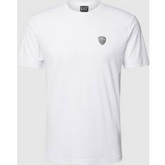 Emporio Armani Dame Overdele Emporio Armani EA7 Emporio Armani T-Shirt mit Label-Detail in Weiss, Größe