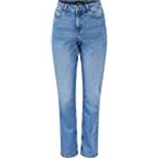 Pieces Pcluna Hw Straight Fit Jeans