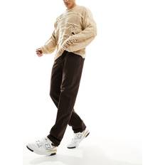 New Look Bukser & Shorts New Look – Mörkbruna straight jeans-Brown
