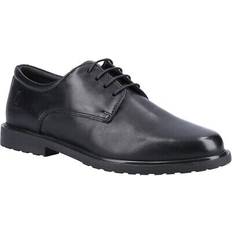 Hush Puppies Dame Oxford Hush Puppies Womens/ladies Verity Plain Leather Oxfords Black