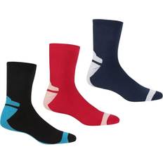Regatta Undertøj Regatta Womens/Ladies Boot Socks 6 UK-8 UK Black/Cherry Pink/Navy