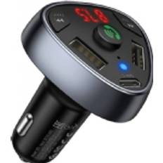 Hoco charger car charger PD18W USB 2.1A Bluetooth FM transmitter/memory card reader E51 black