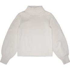 Chloé Girls Ivory Cotton & Wool Knit Jumper