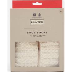 Hunter Lang Tøj Hunter Women's Cable Knit and Fleece Tall Boot Socks White
