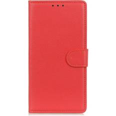 Apple iPhone 15 - Rød Covers med kortholder MAULUND iPhone 15 Litchi Læder m. Pung Rød