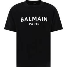 Balmain Sort Overdele Balmain Paris T Shirt