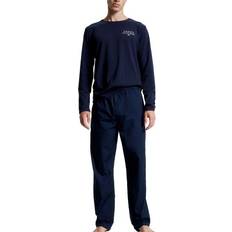 Tommy Hilfiger Blå - Herre Nattøj Tommy Hilfiger Long Sleeve Woven Pyjama Set Navy-2