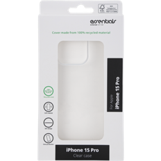 Essentials Apple iPhone 15 Pro Mobilcovers Essentials genbrugt TPU-cover iPhone 15 Pro Gennemsigtig
