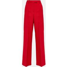 Valentino XS Bukser Valentino Low-Rise Straight-Leg Crepe Couture Trousers