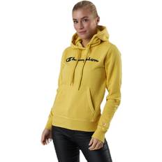 Champion Gul Sweatere Champion Hooded Sweatshirt Yellow, Female, Tøj, Skjorter, Gul