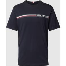 Tommy Hilfiger Jersey T-shirts & Toppe Tommy Hilfiger MONOTYPE CHEST STRIPE TEE Blå