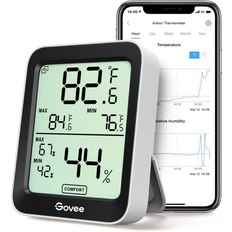 Indendørstemperaturer - LR03/R3 (AAA) Termometre, Hygrometre & Barometre Govee Bluetooth Thermometer Hygrometer with Screen